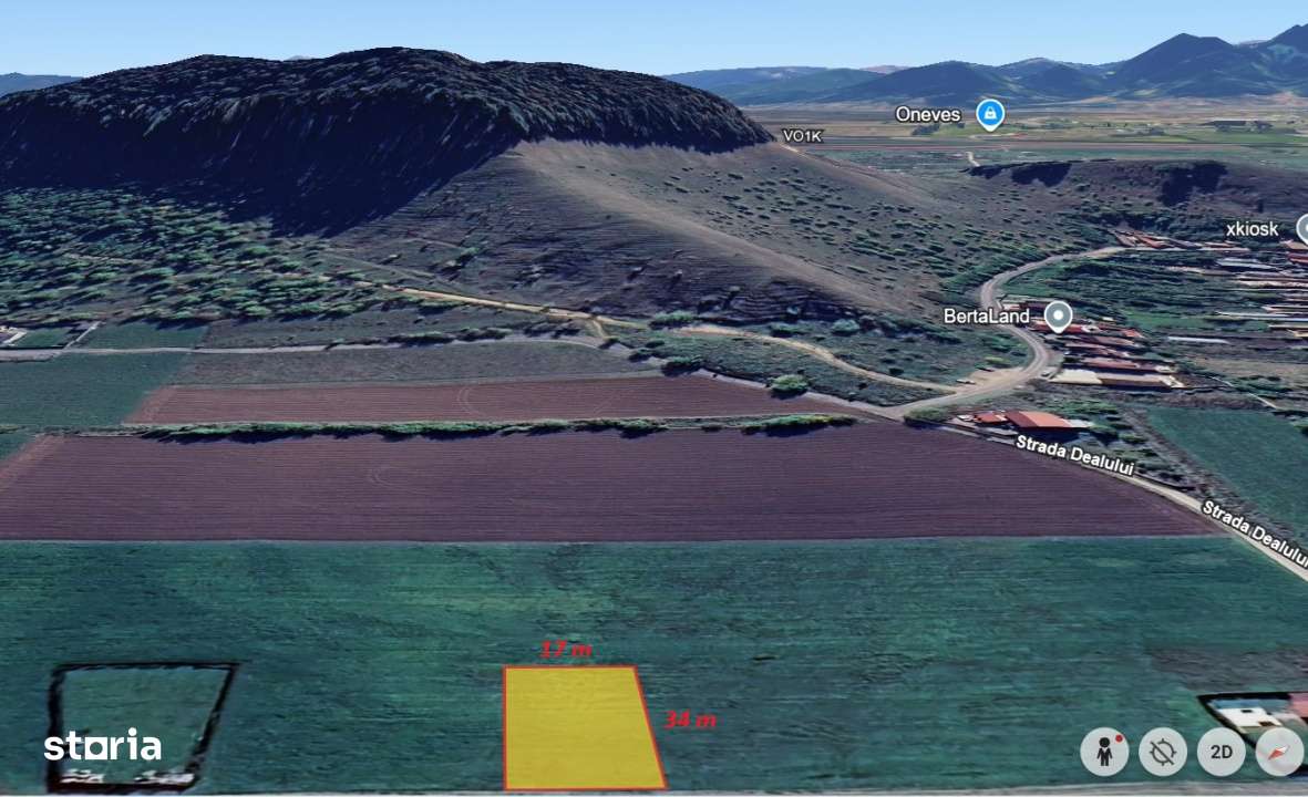 Teren intravilan de vanzare, cu vedere catre Dealul Lempes - Sanpetru-3