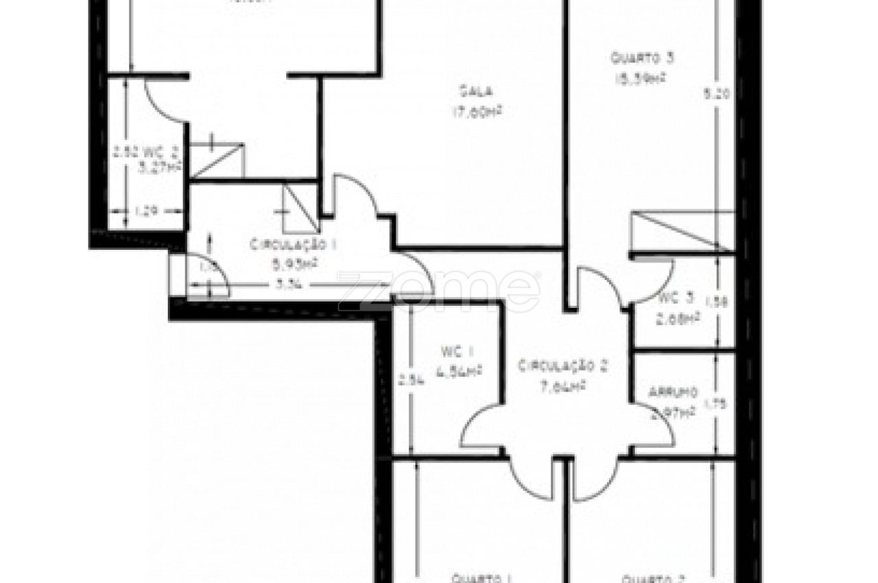 Apartamento T3 junto às Devesas, em V. N. de Gaia