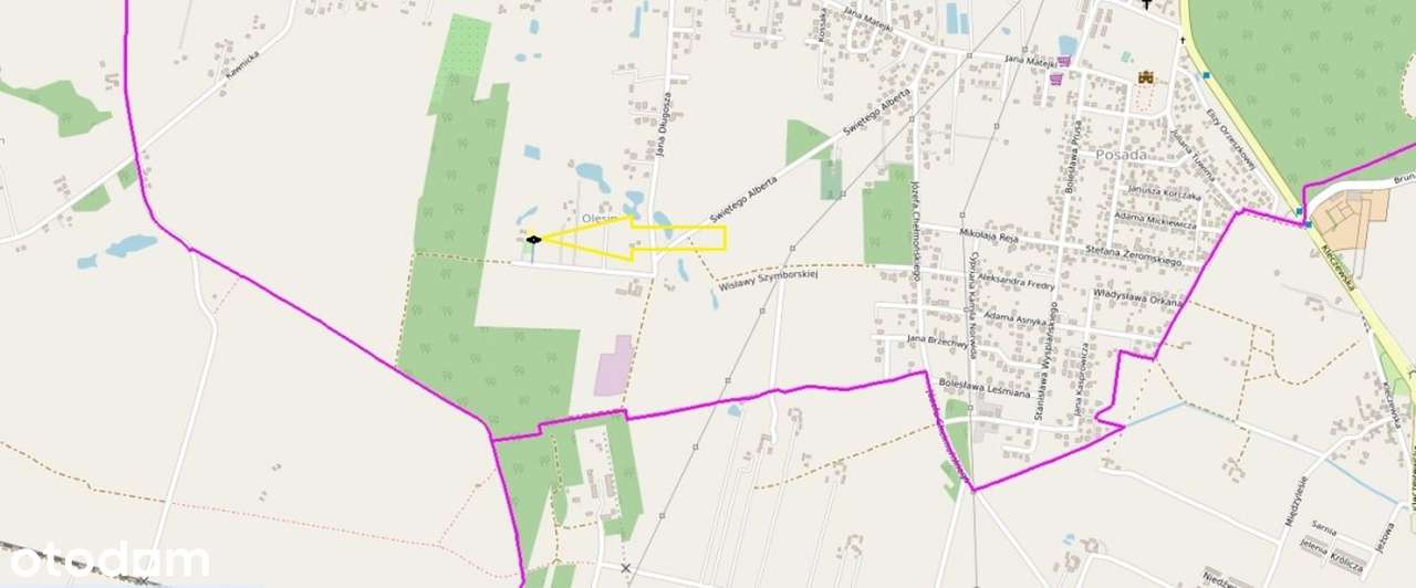 Na sprzedaż 2 działki budowlane w pobliżu lasu-Olesin, gm. Kazimierz B - Pełny obrazek: 5/6
