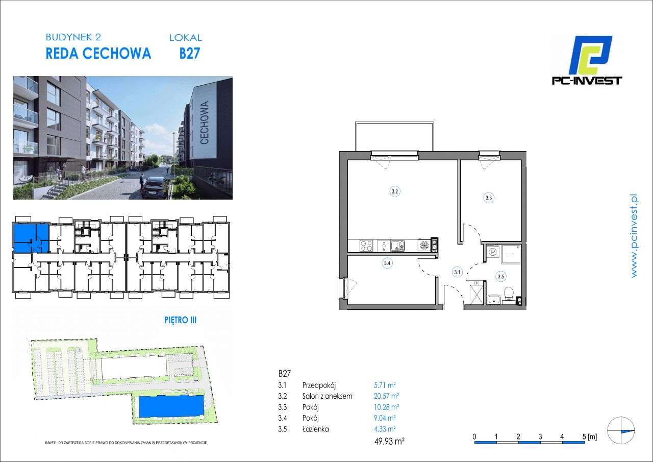STANDARD PREMIUM - PROMOCJA - 3 POKOJE - DEWELOPER - Pełny obrazek: 3/7