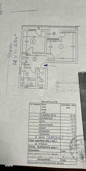 Apartament 2 camere - posibilitate amenajare terasa exterioara