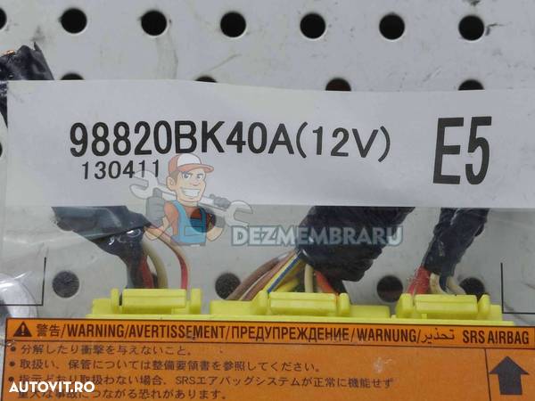 Calculator airbag Nissan Qashqai (2) Facelift [Fabr 2009-2013] 98820BK40A - 2