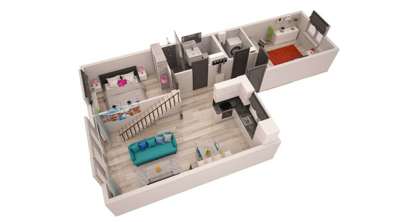 111m² (70m² + 41m²-2 poziomy) +balkon+m.parkingowe-KAMERALNE-5