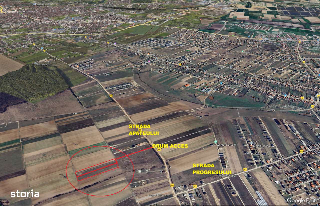 Teren INTRAVILAN Sanmartin Cihei 506 m2 PUZ acces amenajat APATEULUI-3