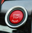 Capa Botão Start Stop Ignição BMW Series 1 3 5 6 7 X5 X6 Z4 - Vermelho - 1