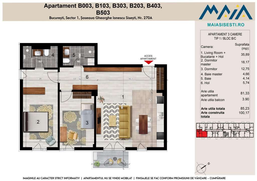 3 CAMERE | FINISAJE PREMIUM  | SISESTI | SECTOR 1 | LANGA METROU - Imagine principală: 2/11