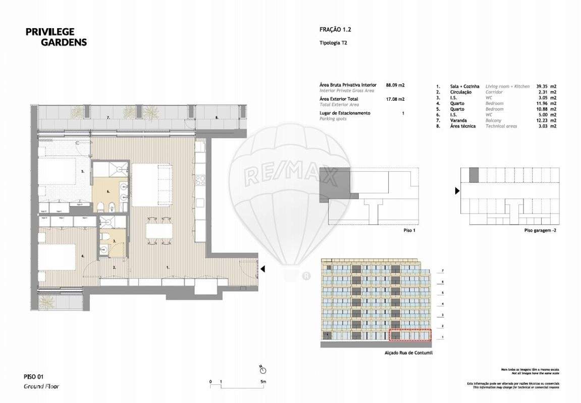 Apartamento T2 para venda - Grande imagem: 3/13