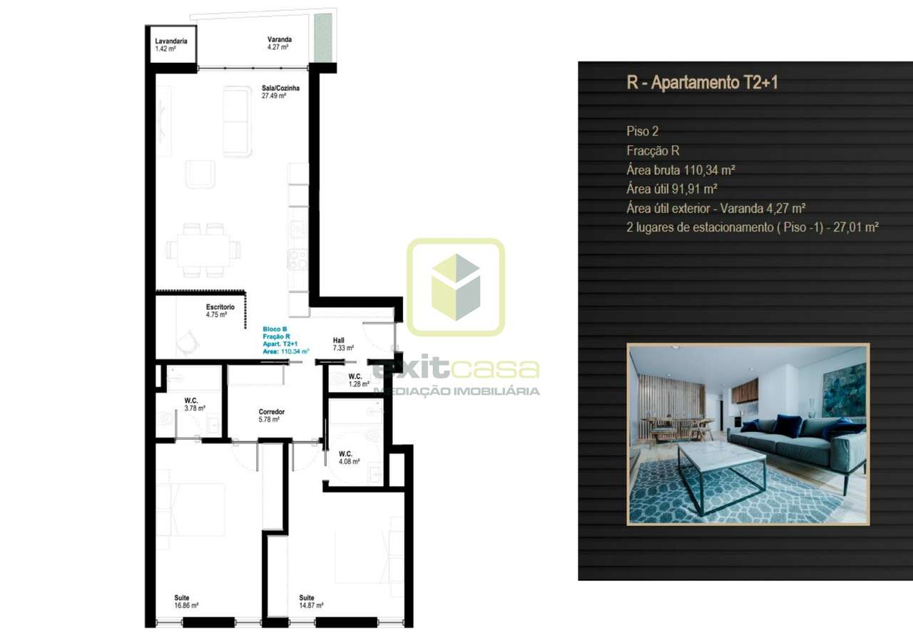 Apartamento T2+1 em Aveiro-11