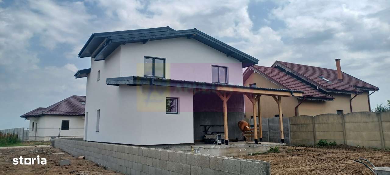 Săbăreni, casă p+1E+m, 5 camere, 3 bai, terasă acoperită, CT - Imagine principală: 4/6