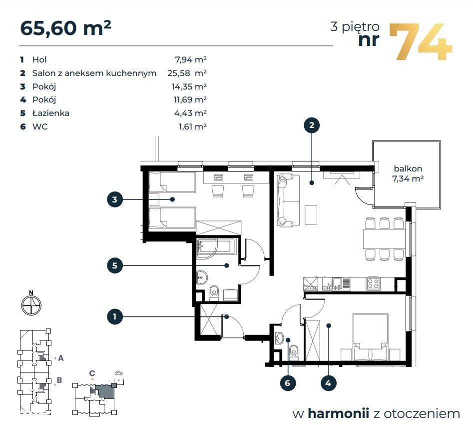 M.74 Apartamenty Harmony