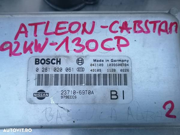 BUSON NOU REZERVOR Nissan Atleon Cabstar L35 Eco-T Ebro Trade contact chei ECU calculator pornire PIESE - 19