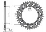 SUNSTAR ZĘBATKA TYLNA 489 49 KAWASAKI KX/KXF 84- - 1