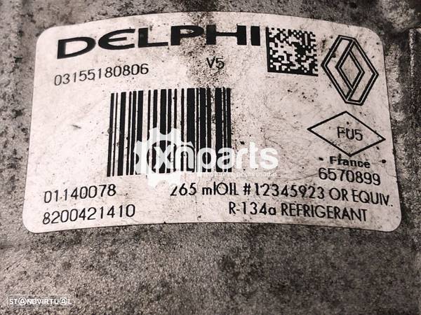 Compressor de ar condicionado RENAULT LAGUNA II 1.9 dCi 05.05 - 08.07 Usado REF.... - 5