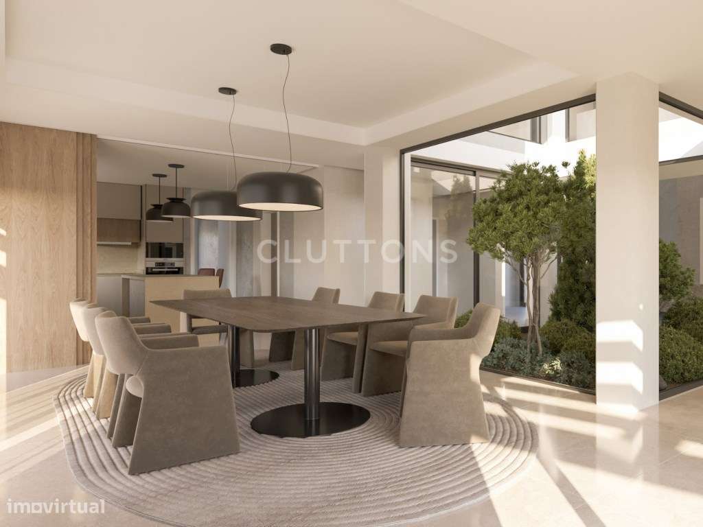Moradia T4+1 contemporânea com piscina e jardim em Birre, Cascais-9