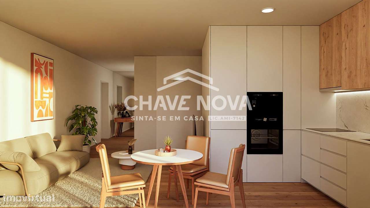 T2 Novo c/ Varanda e Lugar de Garagem em Valbom, Gondomar - Grande imagem: 4/11