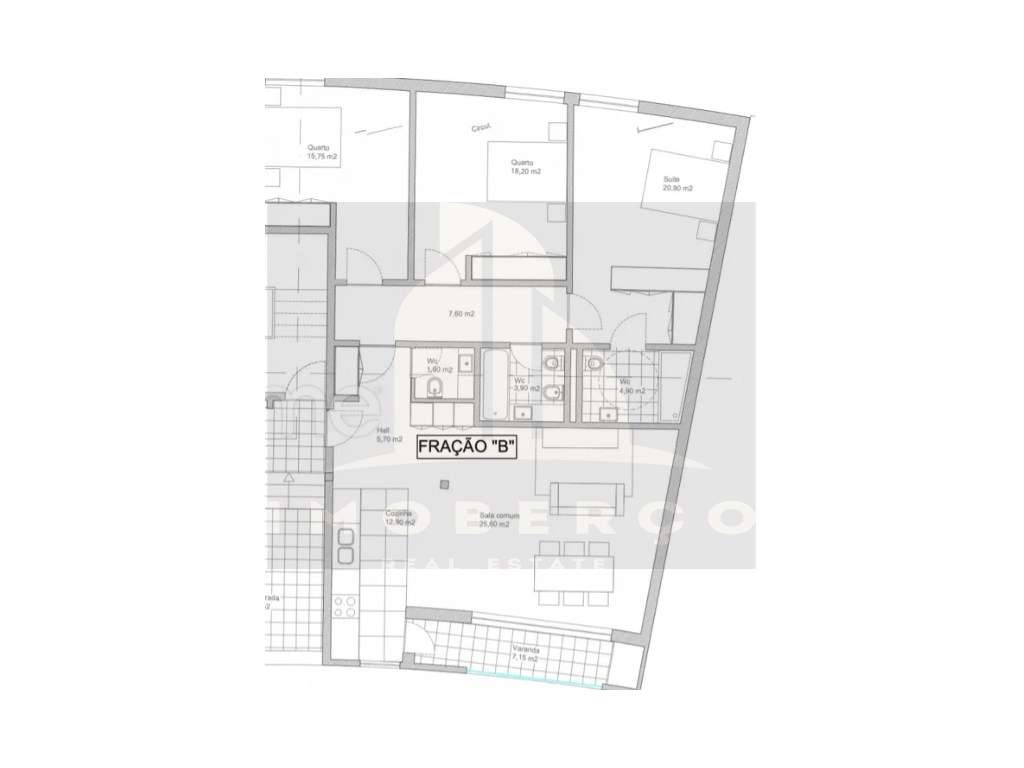 Apartamento T3 Centro da cidade-11