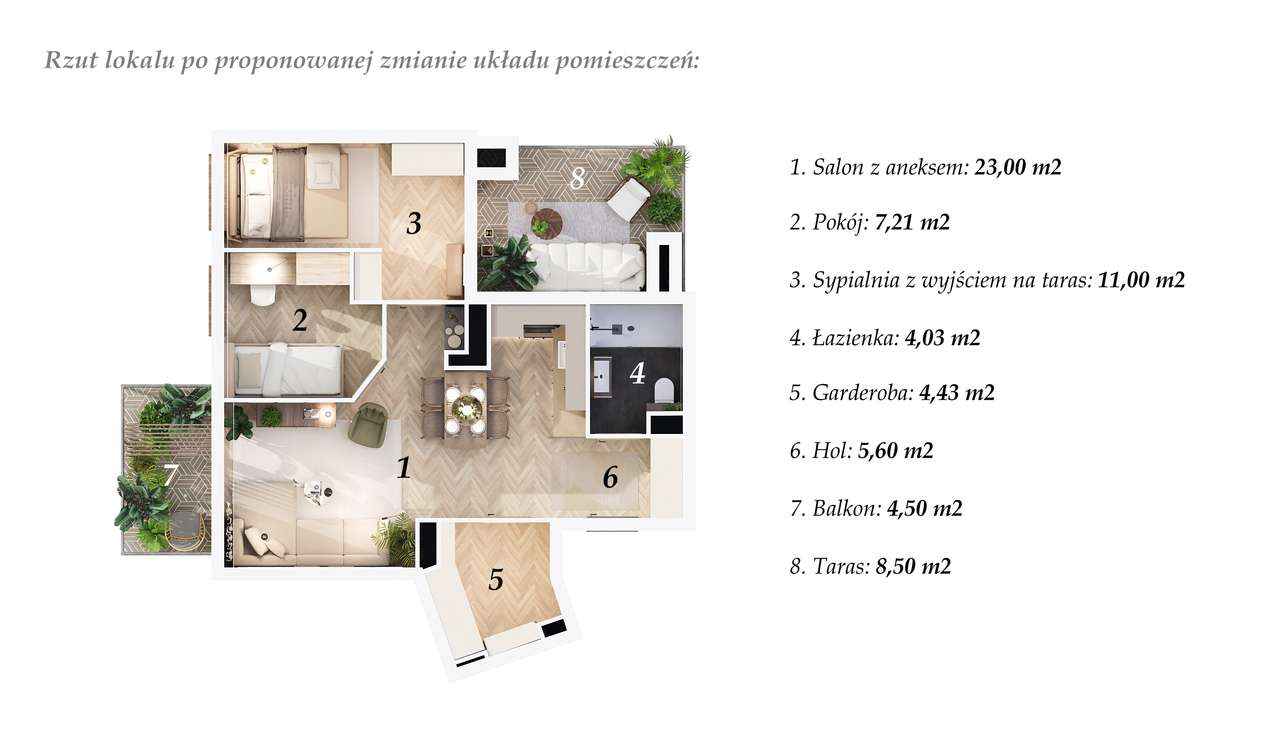 Piękny lokal z tarasem na dachu - Winogrady-2