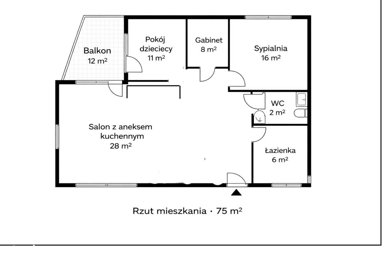 Funkcjonalne 4 pokoje | 75 m² | duży balkon  | Gocław-10