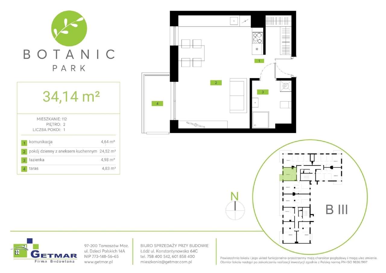 Botanic Park | komfortowy apartament nr 112 - Pełny obrazek: 2/7