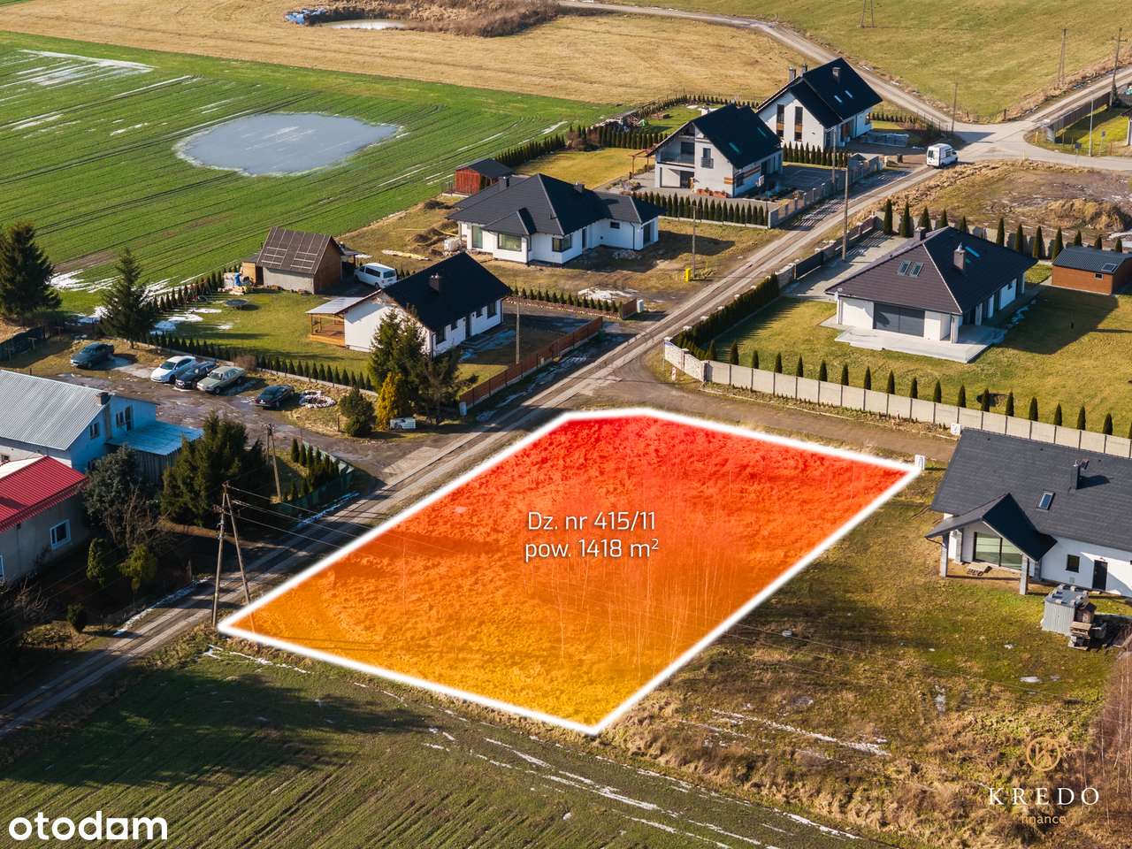 Działka budowlana 1418 m² | Kołdowo | Media | WZ | Spokojna okolica-14