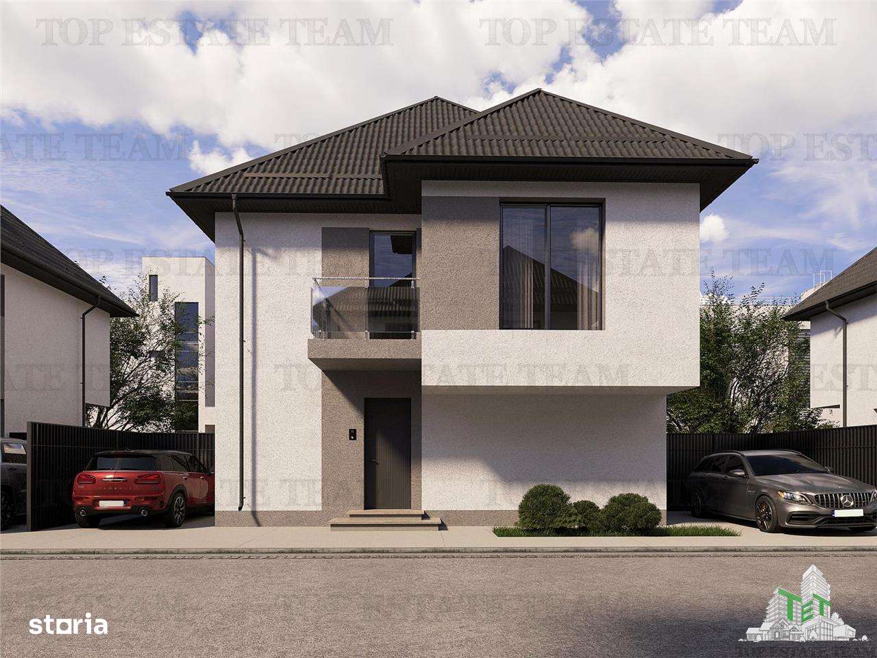 Vila individuala 5 camere, incalzire in pardoseala, P+1+M, toate utili - Imagine principală: 2/20