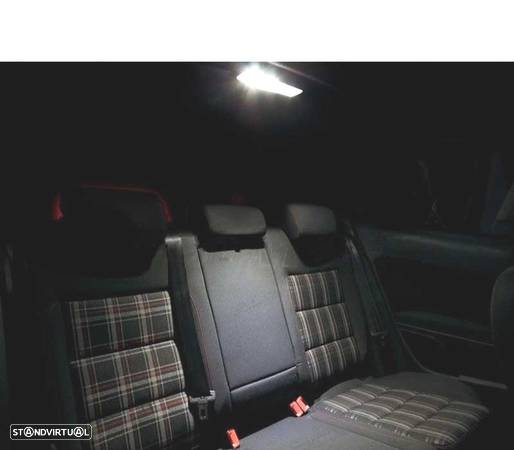KIT COMPLETO DE 10 LAMPADAS LED INTERIOR PARA VOLKSWAGEN VW GOLF 6 MK6 MKVI GTI 10-14 - 5