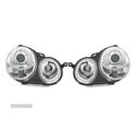 FARÓIS FRONTAIS ANGEL EYES PARA VOLKSWAGEN VW POLO 9N 01-05 FUNDO CROMADO - 3