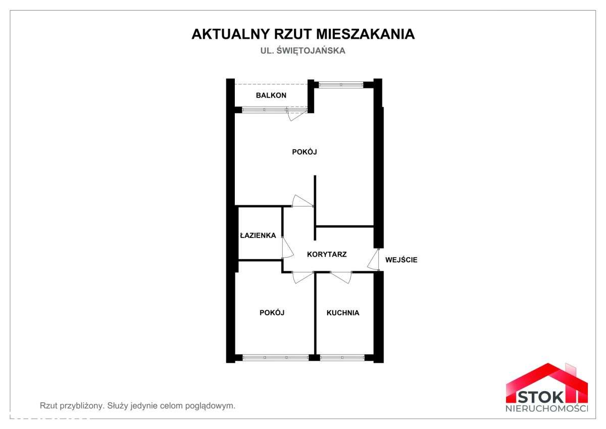 ul. Świętojańska | 2-pokoje | parter | 49,3 m²-1