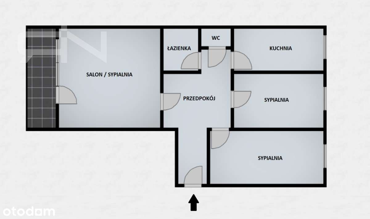 Trzy pokojowe mieszkanie w budynku z windą-1