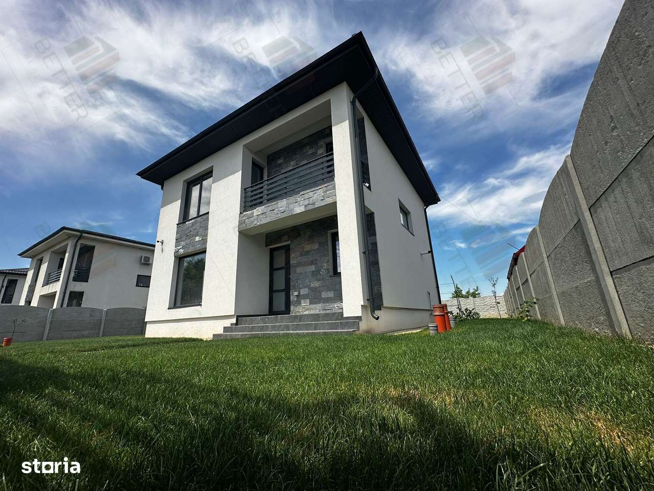 Casă P+1 modernă – 4 camere | 2 băi | teren 400 mp – Domnești - Imagine principală: 2/14