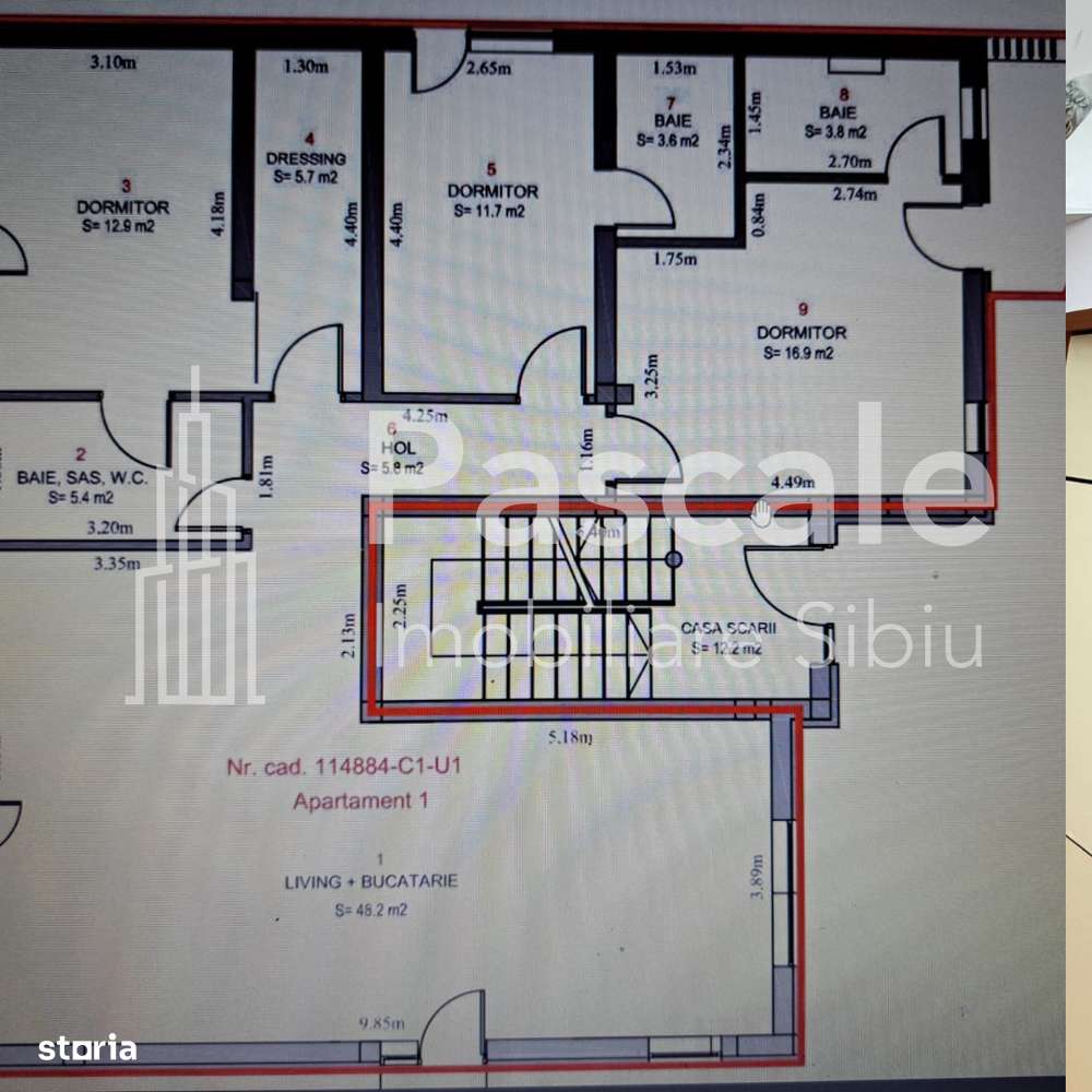 Apartament de lux cu terasă și curte privată – Edifiq 6, Sibiu-17