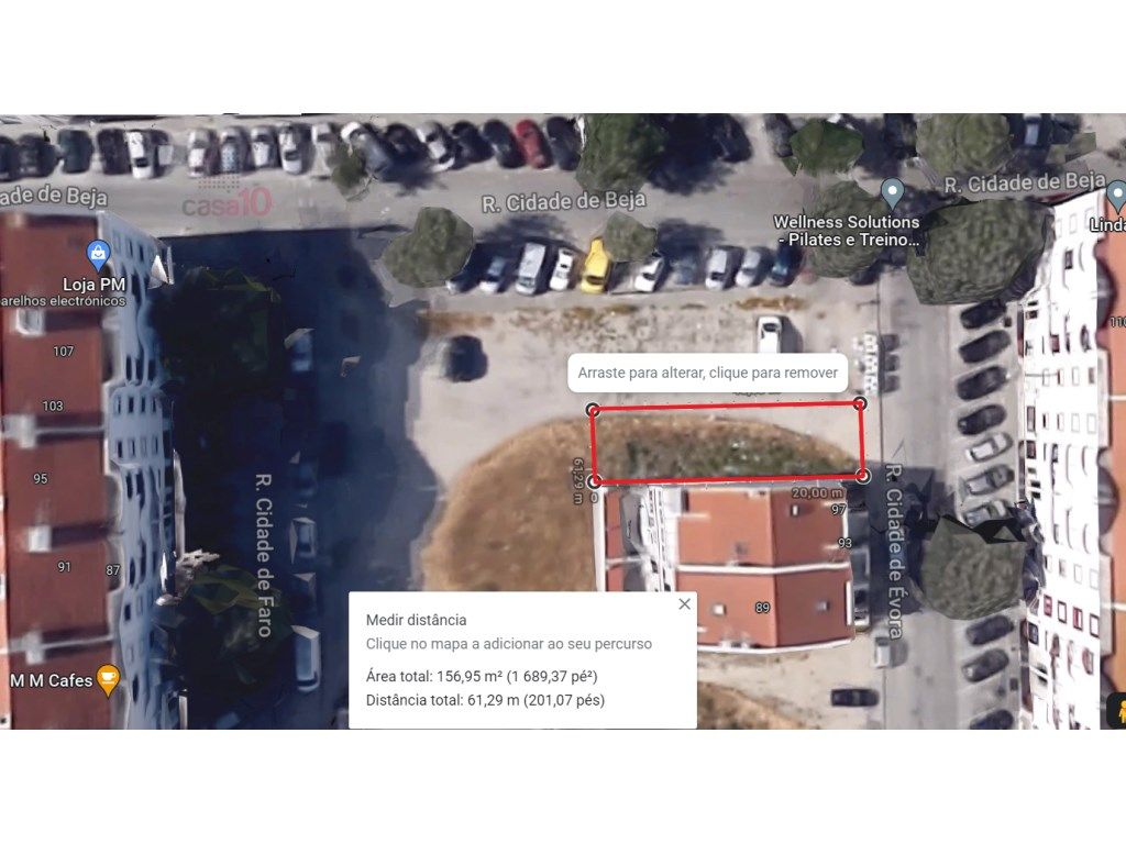 Vende-se Lote com 156m2, para construção no Montijo