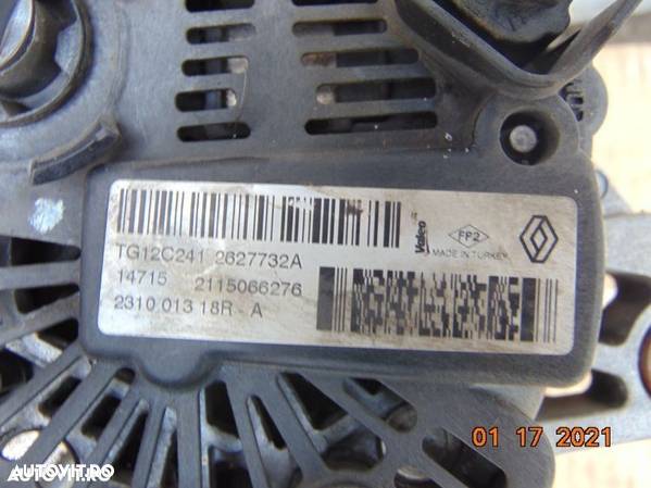 Alternator Renault Clio 4 1.5dci Logan Sandero Lodgy Dokker Captur Kangoo Scenic Qashqai duster euro - 2