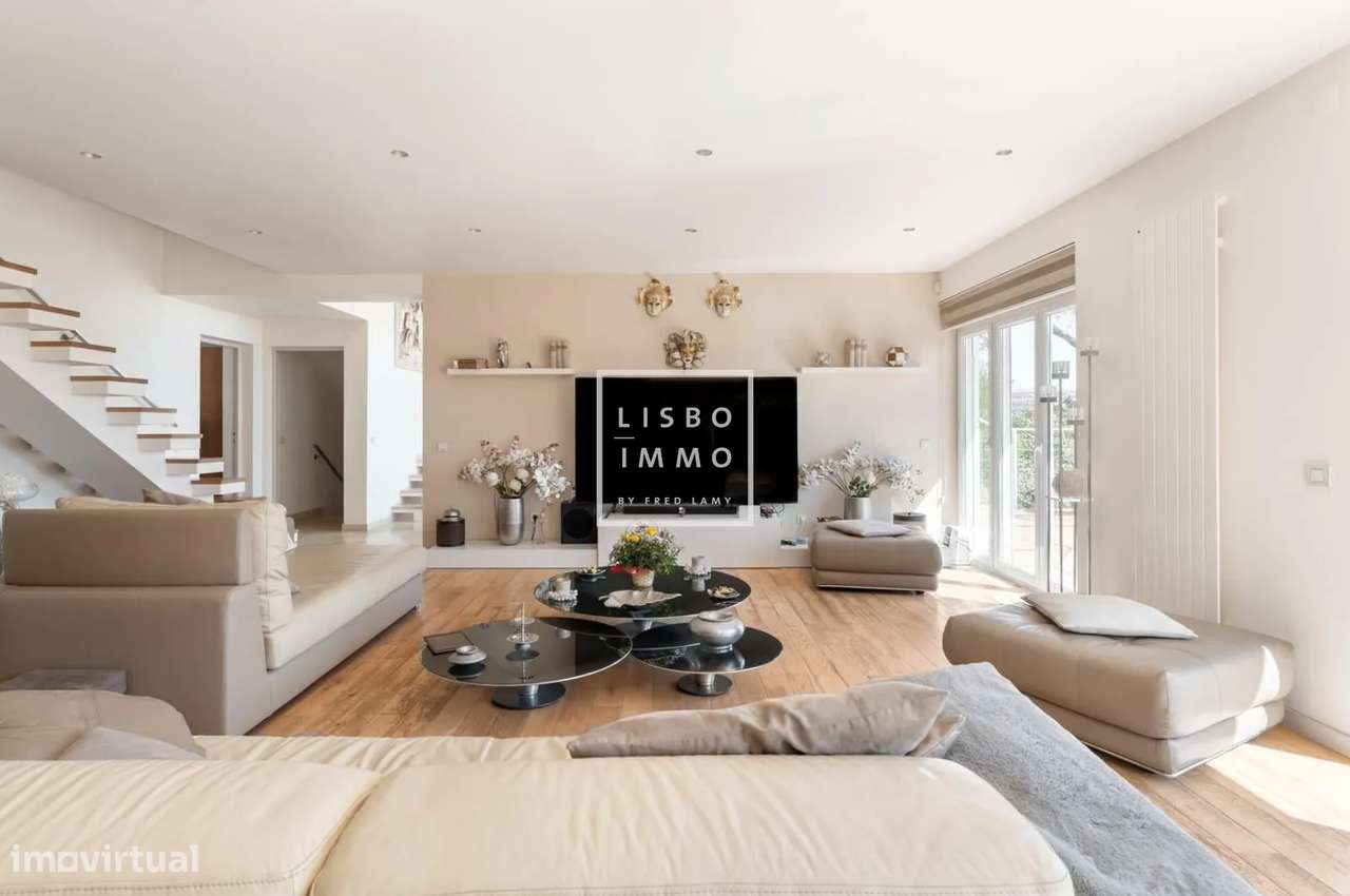 Moradia com piscina e vista panorâmica, Restelo, Lisboa - Grande imagem: 4/51