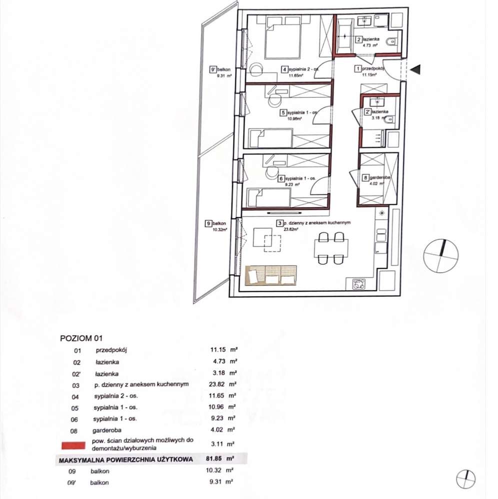 Francuska Park, 4 pokoje do wejścia, z garażem oraz z klimatyzacją-19