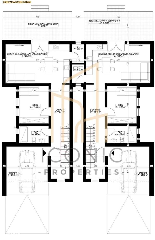 Duplex P+E cu 4 camere si garaj in Giarmata,  comision 0%-5