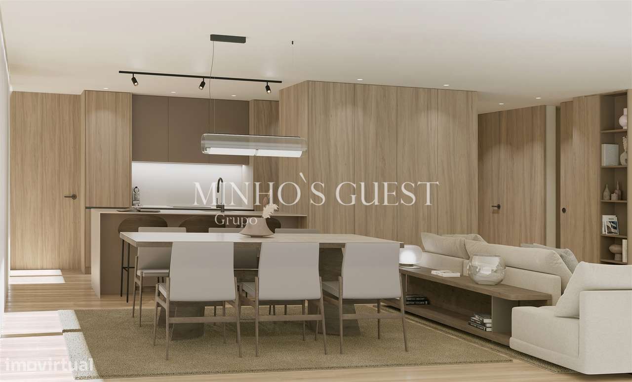 Apartamento T3 Novo c/ Garagem e Varanda - Parque da Cidade de Guimarã-8