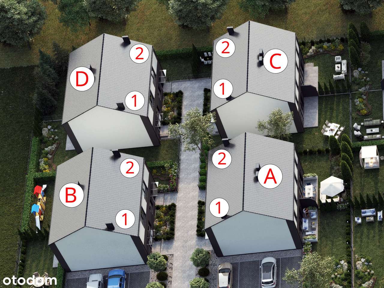 Przylep-Zielona Góra - Dom dwulokalowy - Lokal D1 i D2    (SPRZEDANY) - Pełny obrazek: 5/13