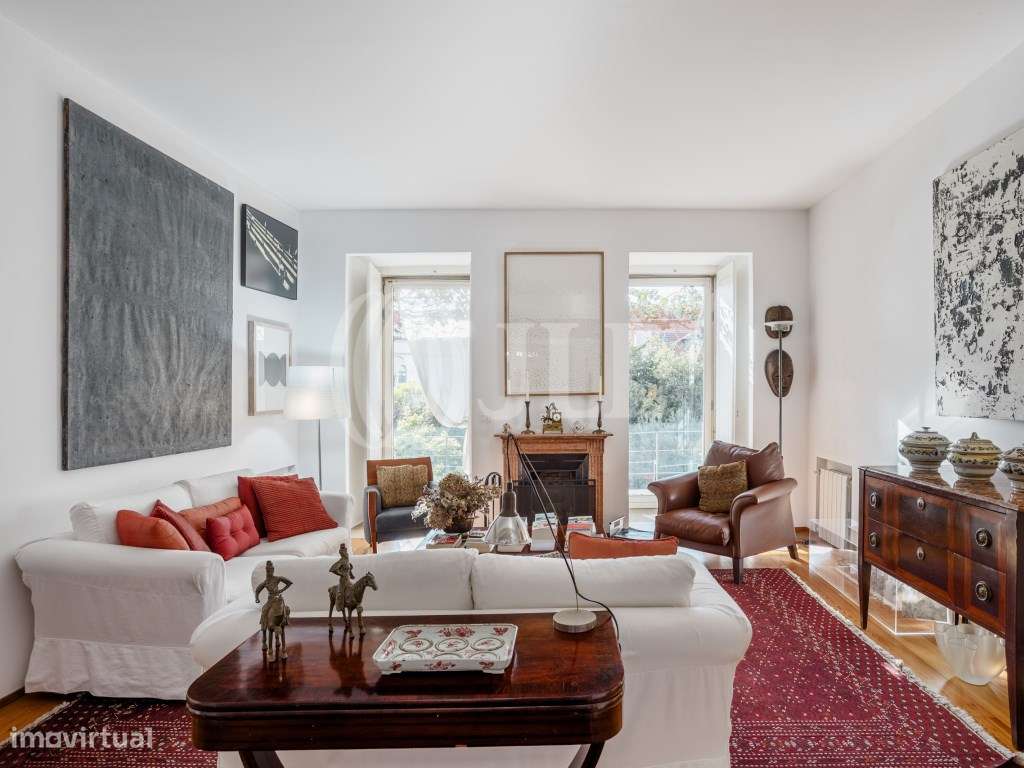 Apartamento T3+1, com jardim e piscina, no Príncipe Real - Grande imagem: 3/41