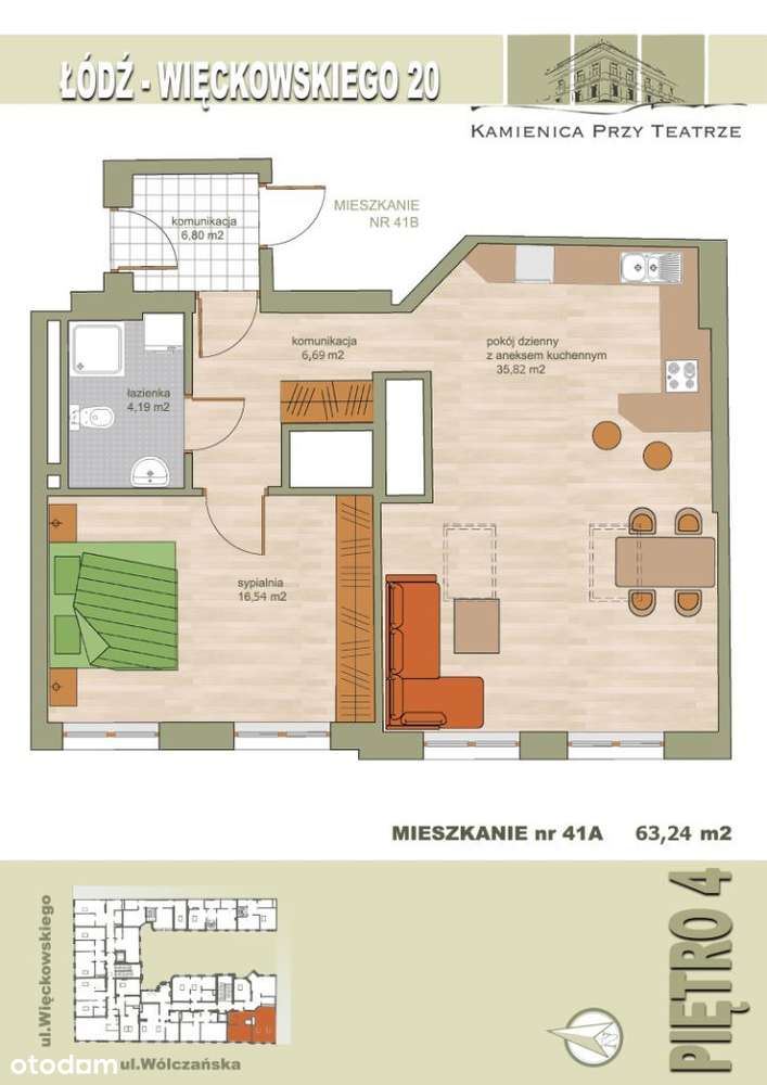 ekskluzywna kamienica|apartament 63m2|centrum Łódź-15