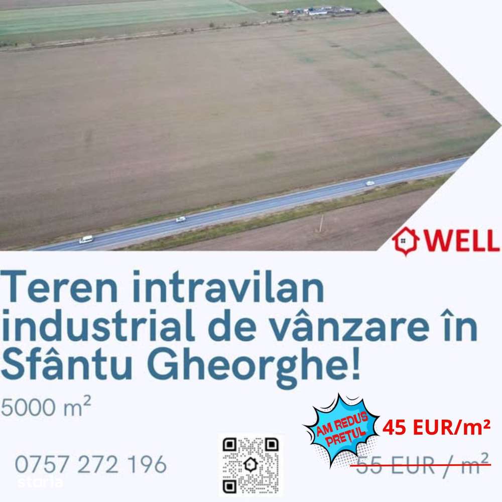Teren intravilan de vânzare în Sf. Gheorghe, spre Câmpul Frumos! - Imagine principală: 1/4