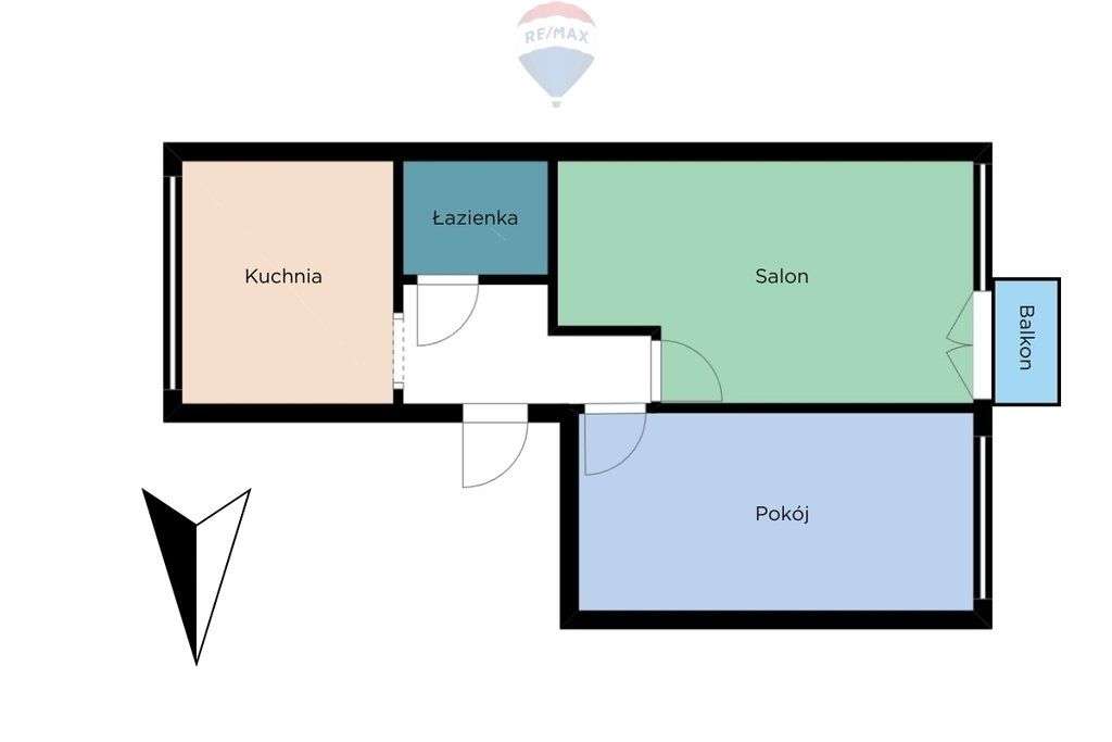2 pokoje z balkonem | 1. piętro | Piaski Pabianice - Pełny obrazek: 5/10