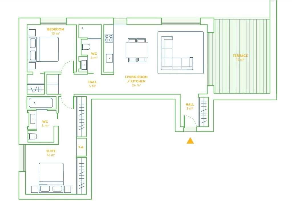 Apartamento T2 com piscina, Graça, Lisboa-28