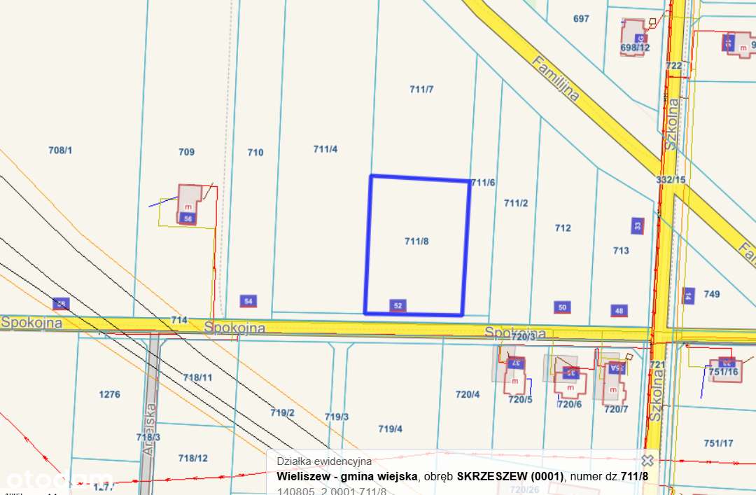 gm. WIELISZEW / m. SKRZESZEW / działka 2666 m2 / MPZP: Usługi i Dom - Pełny obrazek: 4/14