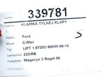 KLAMKA TYLNEJ KLAPY FORD C-MAX (DM2) 2007 - 2010 1.6 TDCi 66 kW [90 KM] olej napędowy 2007 - 2010 - 6