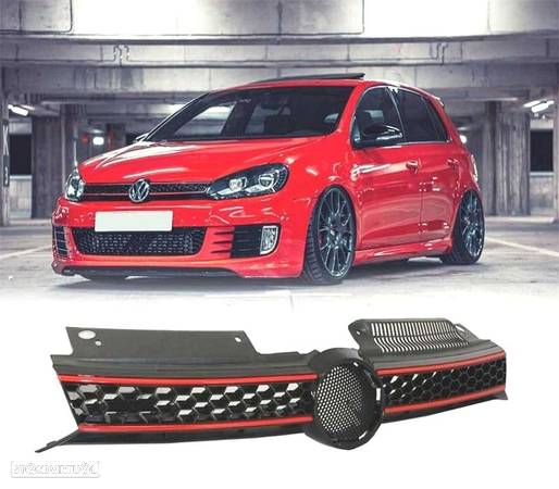 GRELHA FRONTAL PARA VOLKSWAGEN VW GOLF 6 MK VI 08-12 LOOK GTI - 1