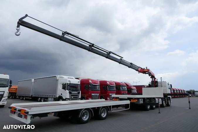 Volvo FH 460 / 8X4 / PLATFORM + HDS FASSI F455 + TANDEM METACO TRAILER/ 7.5 M - 3