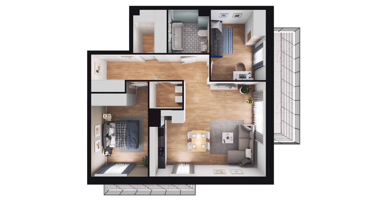 Kalaminta | mieszkanie 3-pok. | 35_ 3 - Pełny obrazek: 3/7
