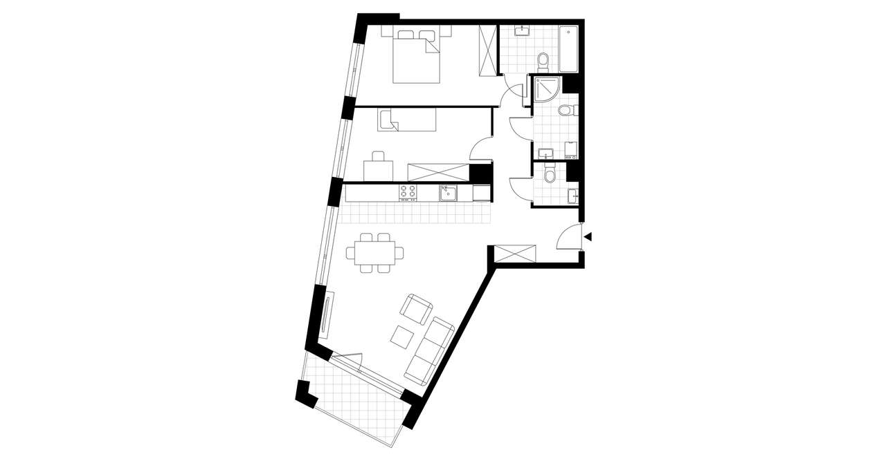 3-pokojowe mieszkanie 77m2 + balkon Bezpośrednio - Pełny obrazek: 4/9