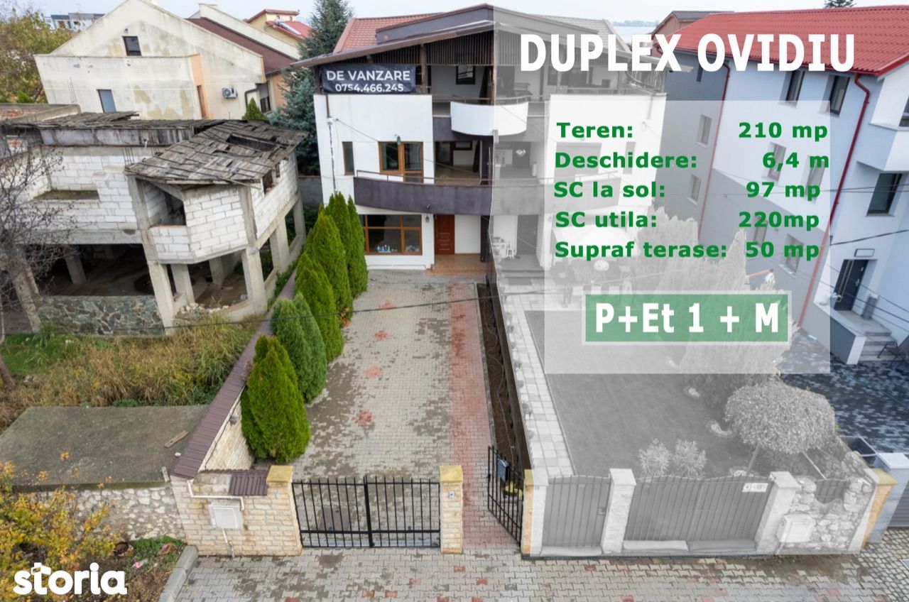 Duplex P+1+M, Ovidiu, cartierul nou